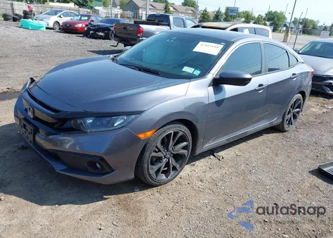2020 Honda Civic Sport из США, поврежденный, VIN 2HGFC2F8XLH576190